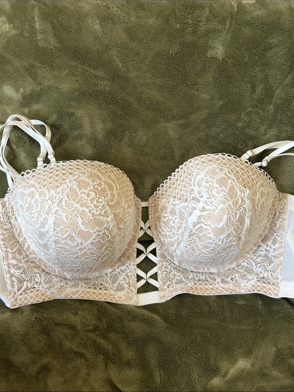 Cacique Lace Balconette Bra in Ivory